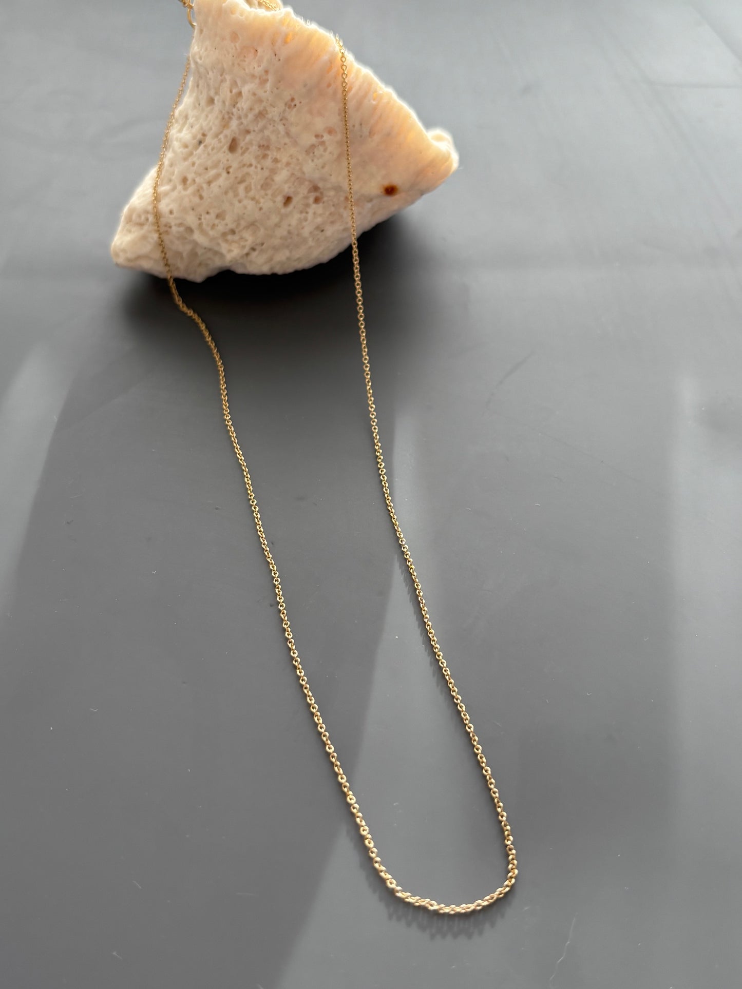 Vintage 18k Gold Fine Rolo / Belcher Chain