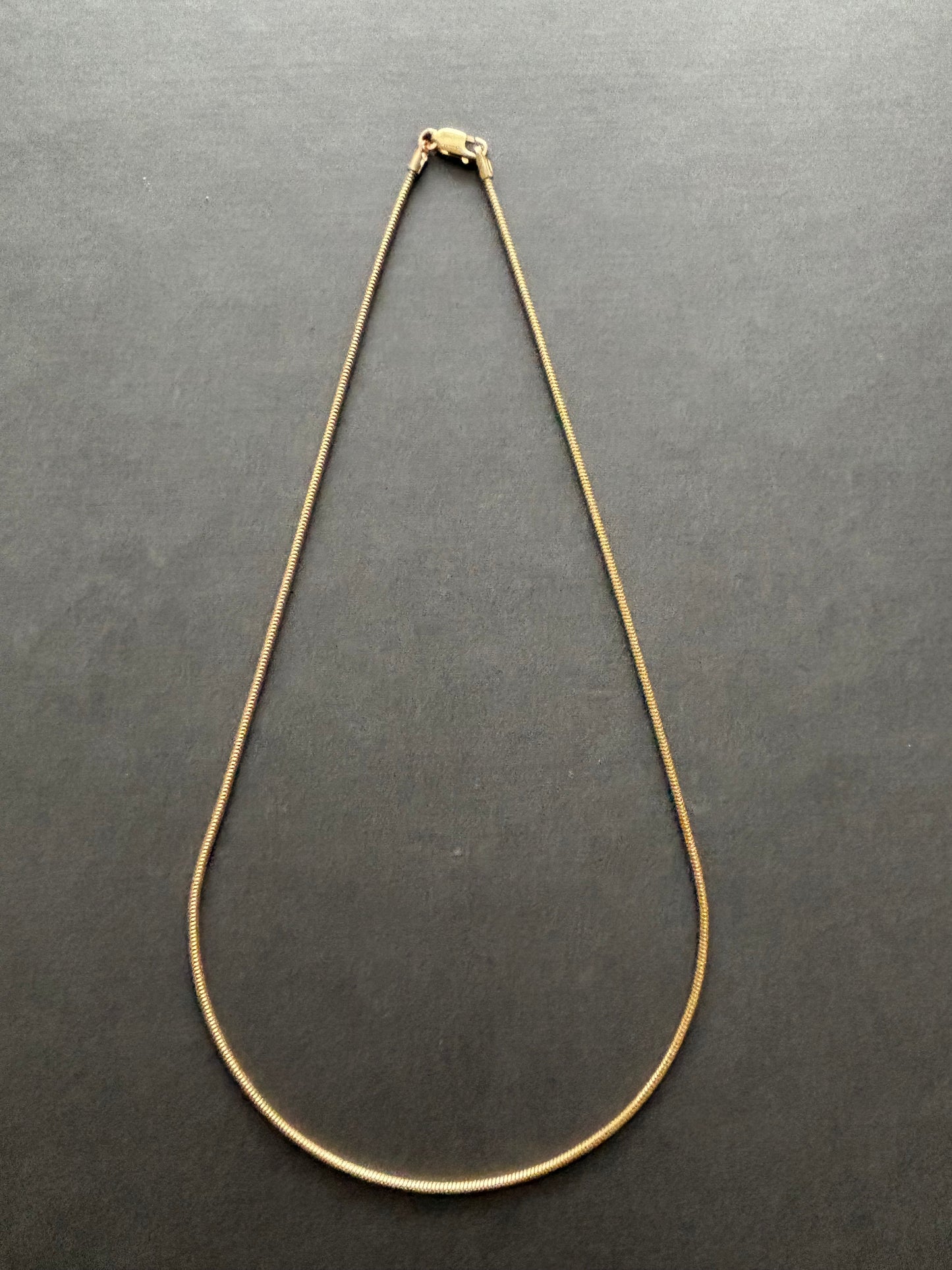 Vintage 9k Gold Snake Chain
