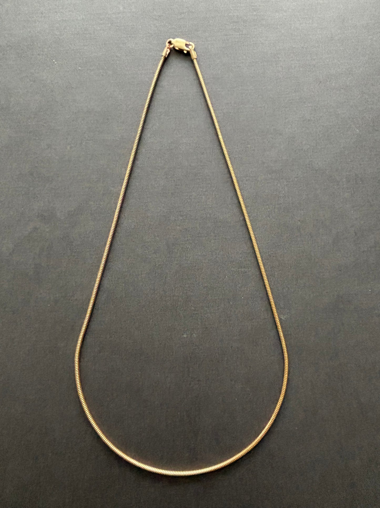 Vintage 9k Gold Snake Chain