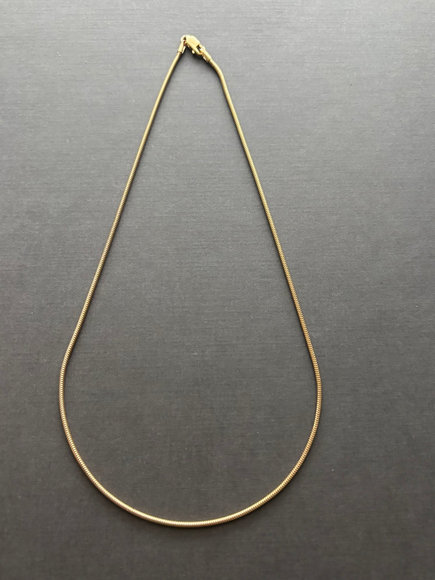 Vintage 9k Gold Snake Chain