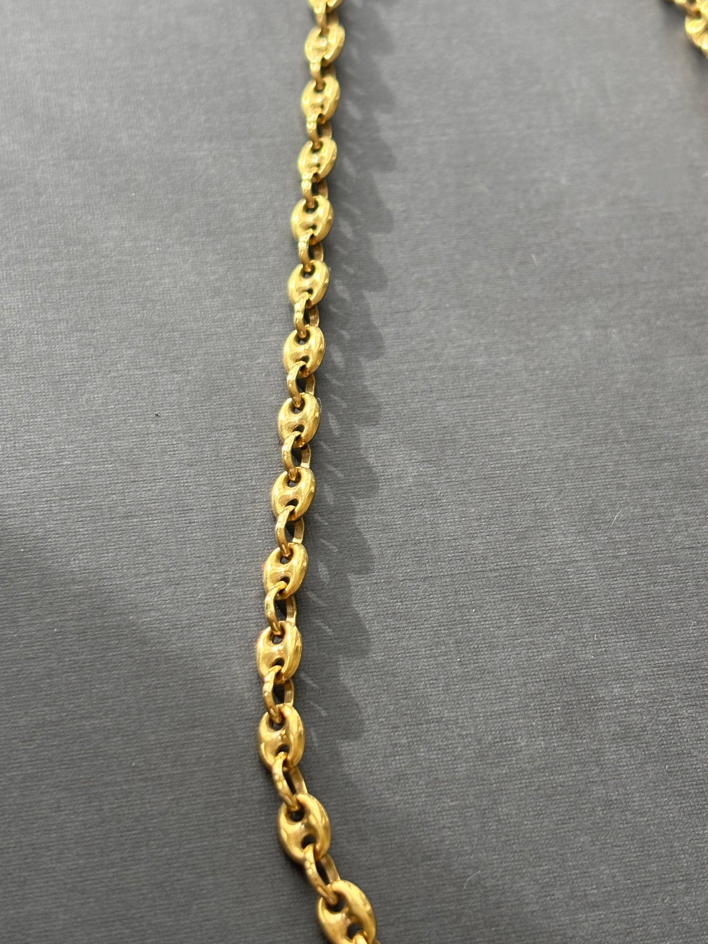 Vintage 18k Gold Mariner Chain Necklace