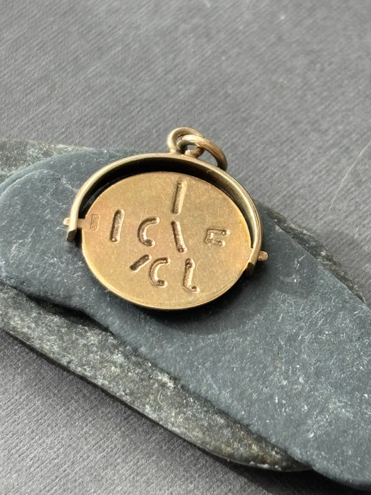 Vintage 9k Gold “I Love You” Spinner Charm