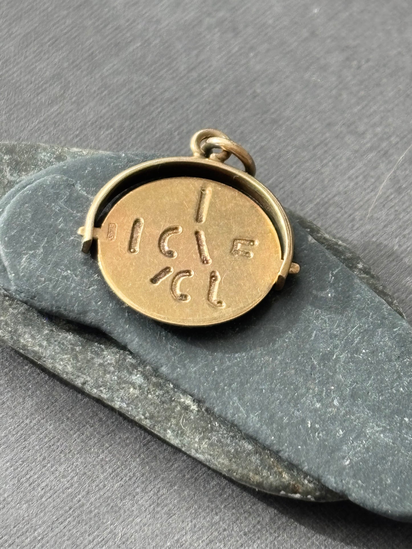 Vintage 9k Gold “I Love You” Spinner Charm