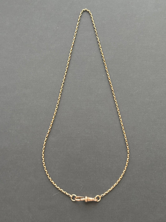 Antique 9k Gold Guard Chain Necklace