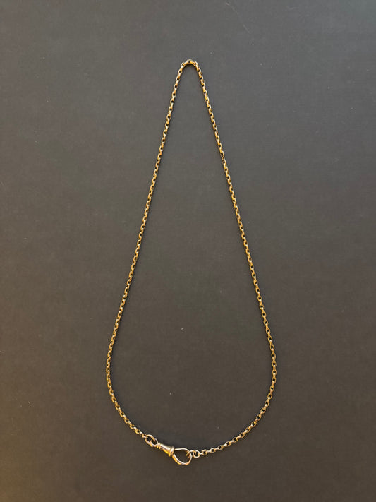 Vintage 9k Gold Guard Chain Necklace