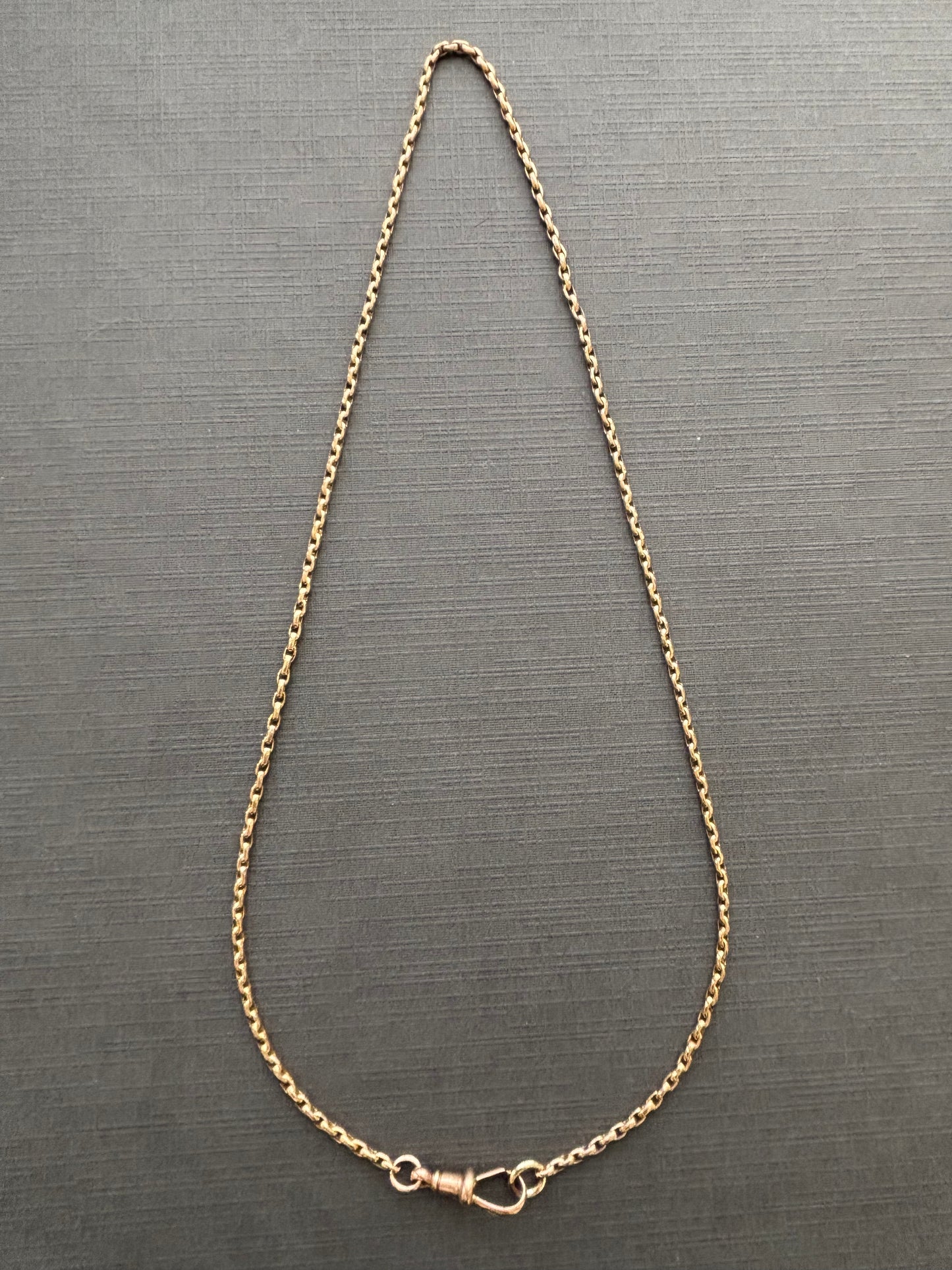 Vintage 9k Gold Guard Chain Necklace