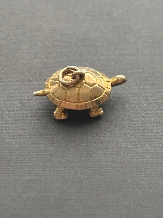 Vintage 9k Gold Turtle Charm