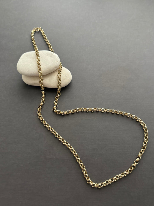 Vintage 9k Gold Belcher Chain