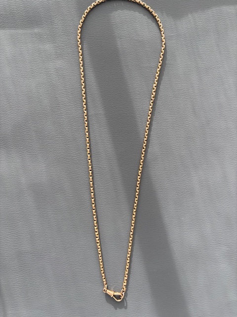 Antique Victorian 9k Gold Guard Chain w/ Dog Clip