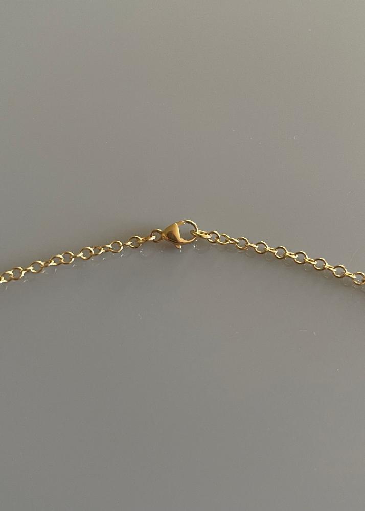 18k Yellow Gold Chain Necklace with Lobster Closure