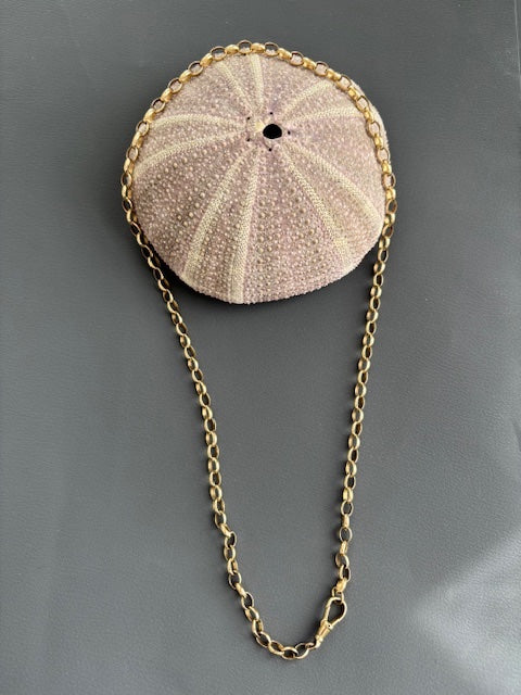 Vintage 9k Gold Rolo/ Belcher Chain Necklace