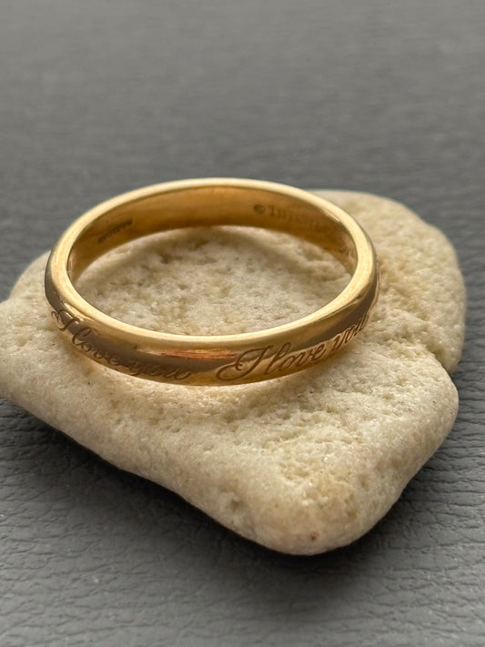 Vintage 18k Gold Tiffany & Co Wedding Band