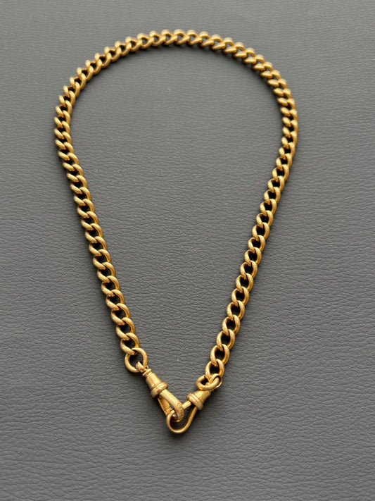 Antique 18k Gold Albert / Watch Chain Necklace