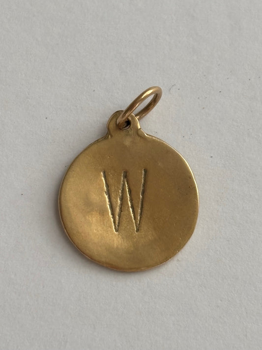 Helen Ficalora Letter W Charm in 14K