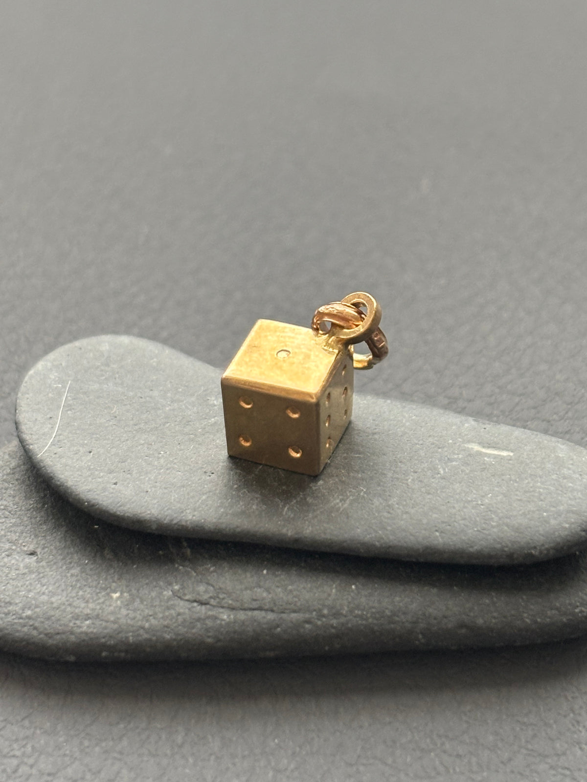 Vintage 9k Gold Lucky Dice Charm