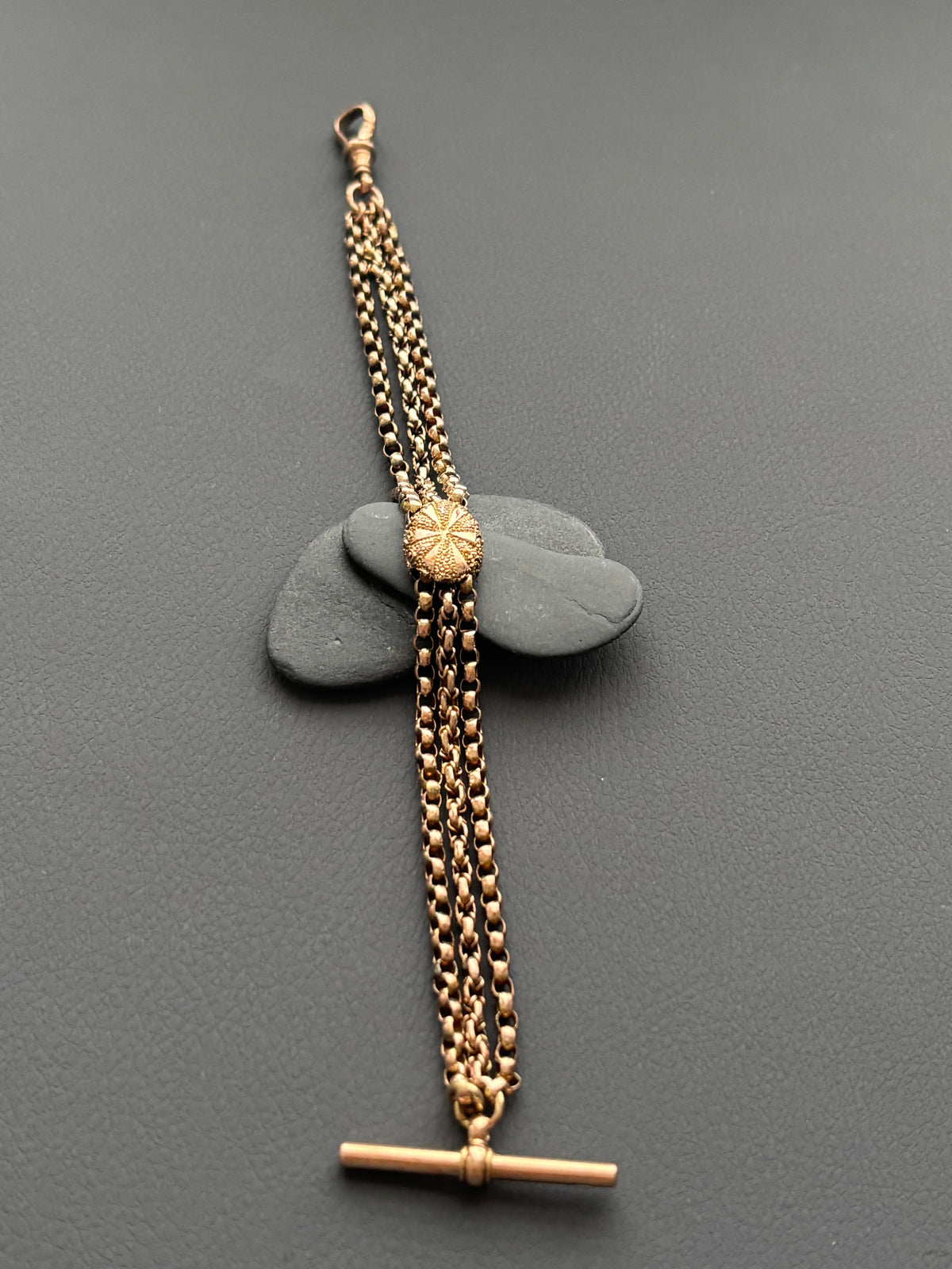 Vintage 9k Gold Multi-Chain T-Bar Extender