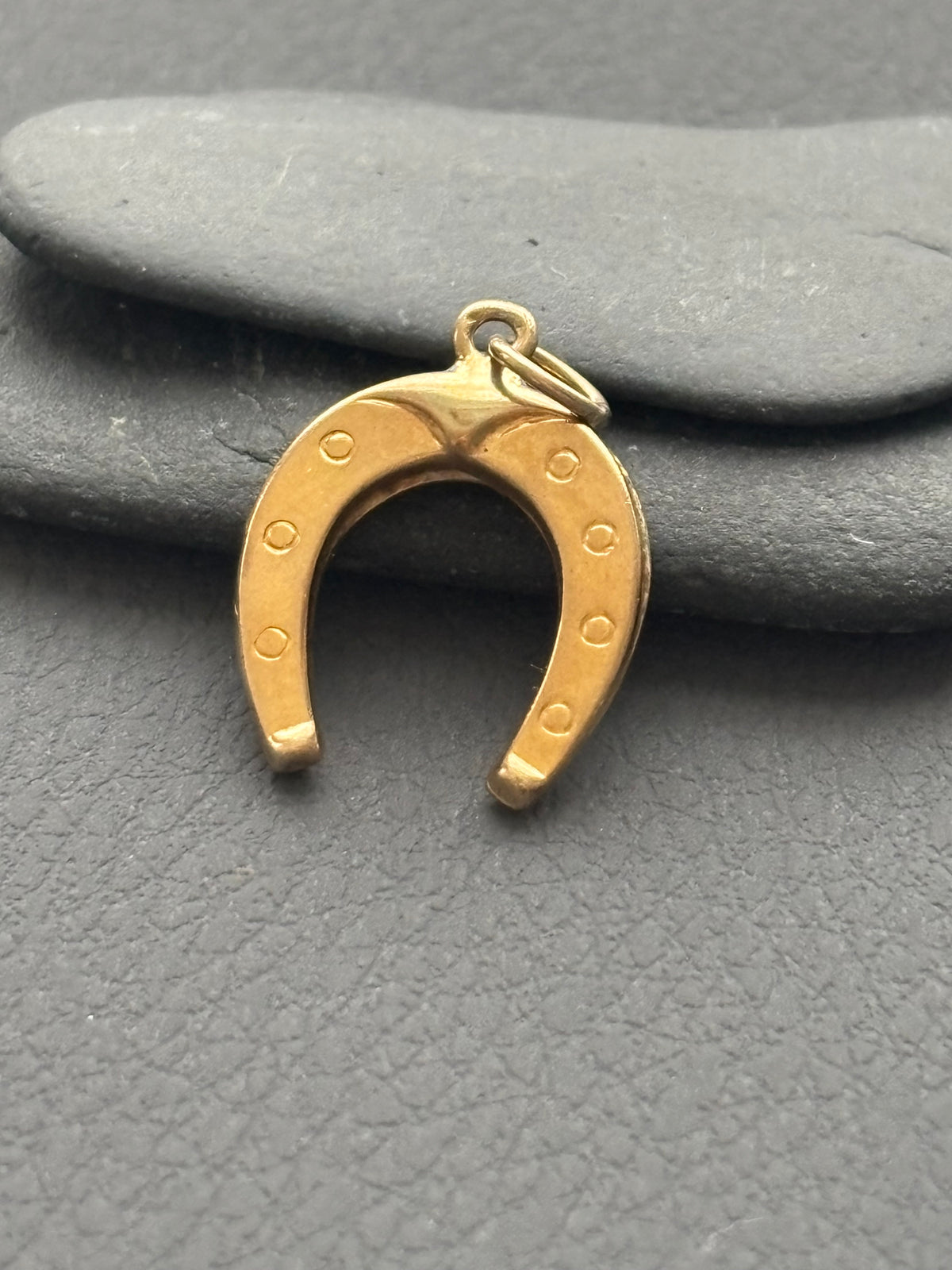 Vintage 9k Gold Lucky Horseshoe Charm