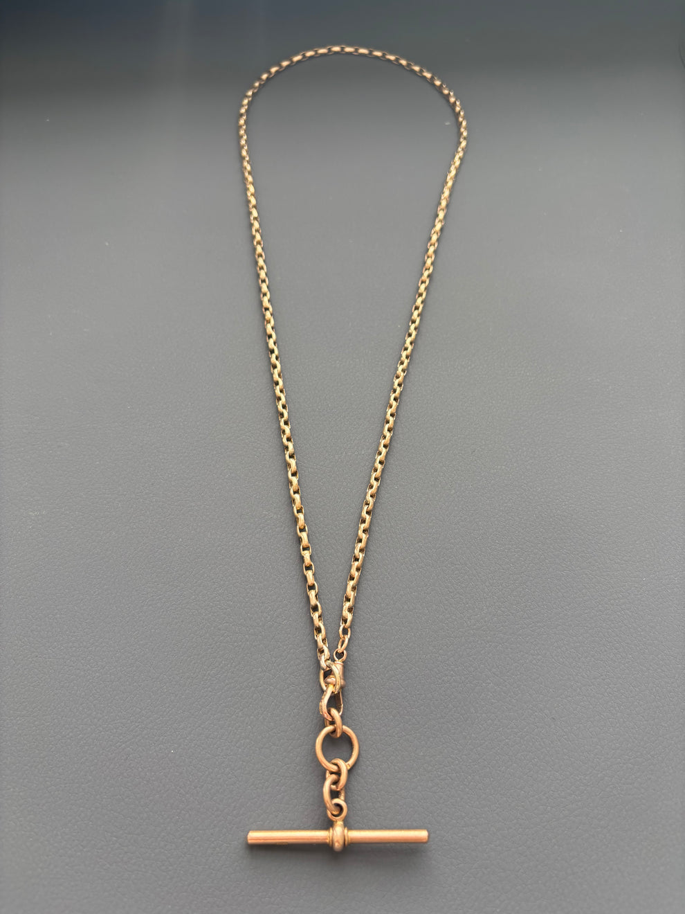 Vintage 9k Gold Guard Chain with Swivel Clip & T-Bar – Goldlightly
