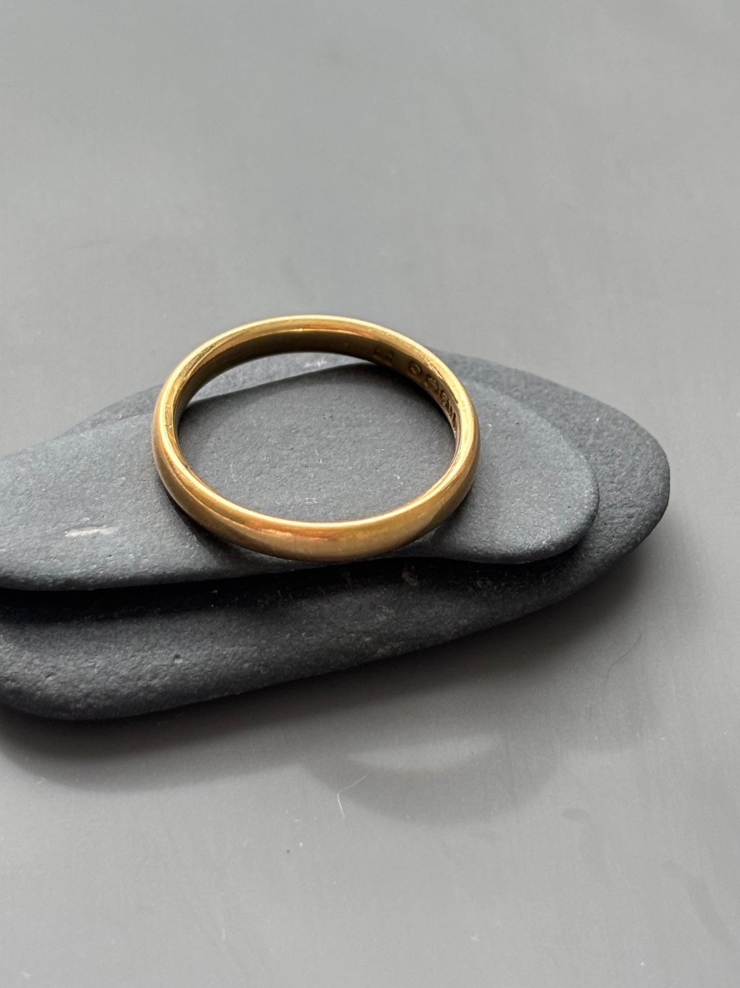 Gorgeous Antique 18k Gold Band Ring 6.25 / L 1/2