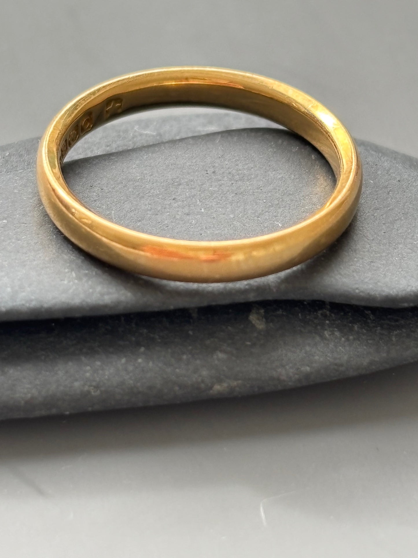Gorgeous Antique 18k Gold Band Ring 6.25 / L 1/2